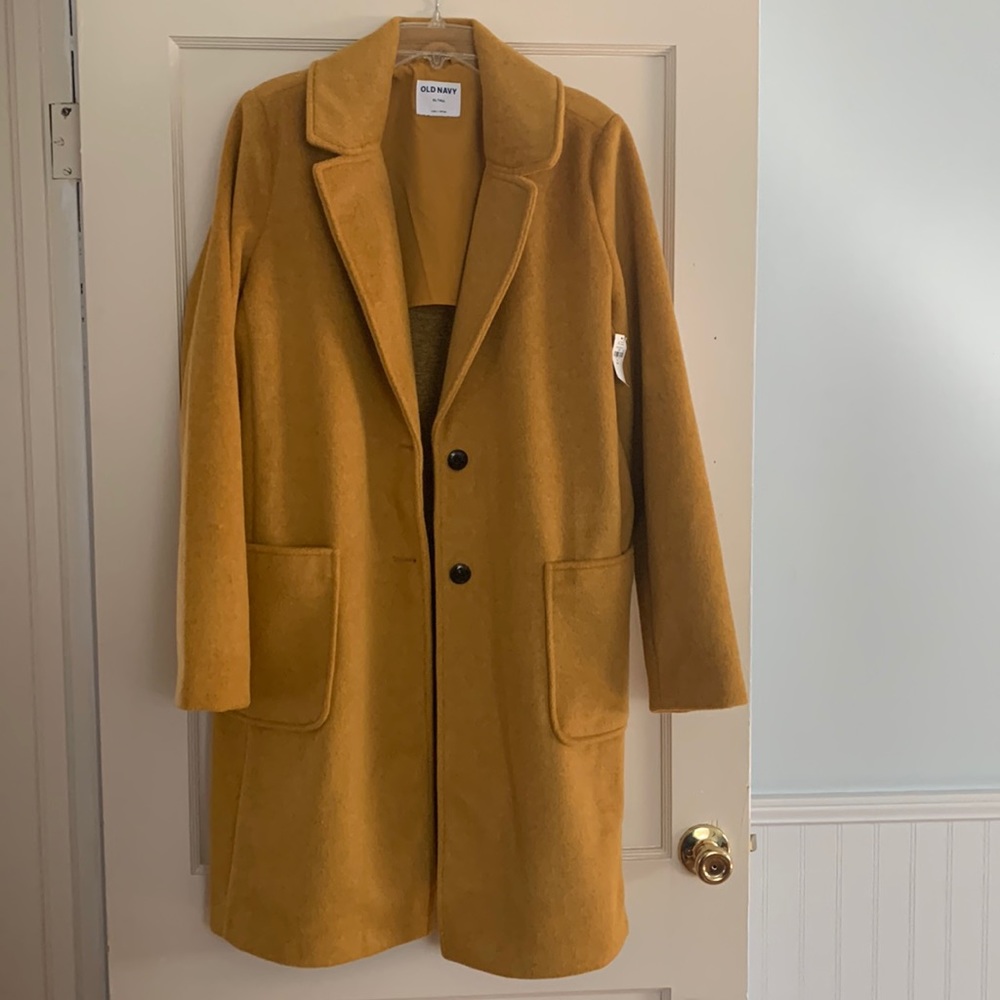 Oversized soft-brushed overcoat